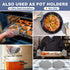 Walfos Silicone Trivet Mats - 4 Heat Resistant Pot Holders, Non-Slip Hot Pads for Kitchen, Food Grade Silicone