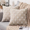 MIULEE 16x16 Inch Set of 2 Decorative Throw Pillow Covers, Soft Rhombic Jacquard Cushion Case for Couch Sofa