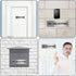 No Soliciting Sign for House Door 7.0" x 2.0" Aluminum Metal Signboard with Strong Self Adhesive (4 Pack, Silver)