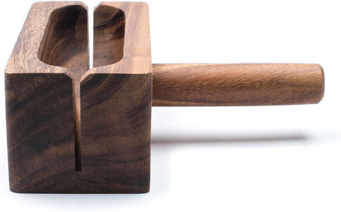 Ironwood Gourmet 28330 Bagel Miter, Local, Acacia Wood, 7 x 5.5 x 2.5 inches