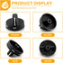 AMI PARTS 8273103 Gas Range Stove Knobs, Fit for Whirlpool, 4-Pack, Black