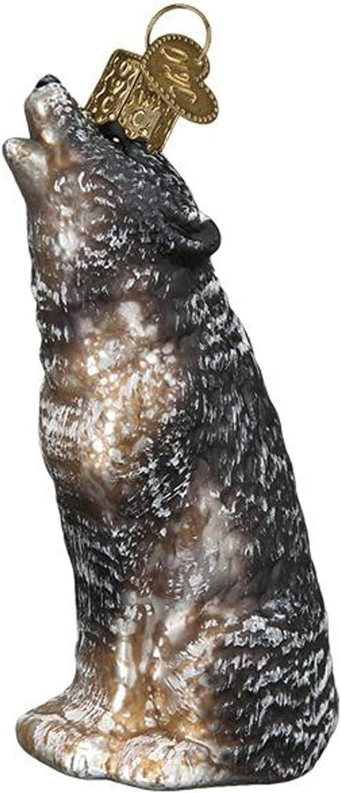Old World Christmas Vintage Howling Wolf Ornament