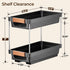 2 Pack 2 Need:12.5'' 11'' 5.5'' Delamu Pull Out Spice Rack Organizer for Cabinet, Tier Slide Out Spice Organization