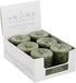 Aroma Naturals Votive Candles, Essential Oil with Juniper Spruce and Basil, Evergreen Holiday, 6 Count