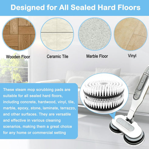 Bvhonwe 2 Pack S7001 S8201 S8001 S7001 S7201 S7000 S7005 S7020 Upgraded Replacement Steam Mop Brush Heads for Shark
