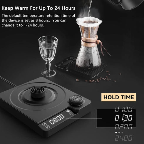 1 304 1L Electric Kettles, Gooseneck Electric Kettle, Temperature Control, for Pour Over Coffee and Tea, Stainless