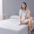 Queen Size Waterproof Mattress Protector, Rayon from Bamboo Fitted Cover with Deep Pocket Up to 18''