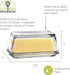 Counter Fox Run Glass Butter Dish With Cover, Clear Butter Dish For The or Refrigerator