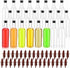 Yinder 24 Pcs Long Neck Plastic Bottles with Pourer 25 oz Empty