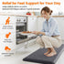 TranquilRelax 4/5 Inch 17.3"x 28" Thick Anti-Fatigue Kitchen Mat Water Resistant Non-Slip Kitchen Floor Mat Ergonomic