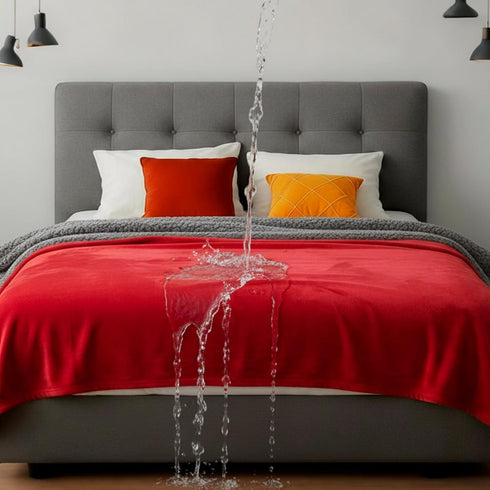 Tisancy King Size Waterproof Blanket for Bed Couch, 82'' x 82'' Double