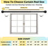 Matte Black Curtain Rods Set, 5/8 inch Splicing Drapery Rods, Size: 18 to 60 Inches (1.5-5 Feet)