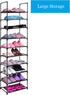 Easyhouse 10 Closet, 18-22 Tier Metal Shoe Rack for Entryway, Bedroom, Narrow Tall Shelf Organizer for Space Saving