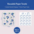 8 Pack Eulnars Swedish Dishcloths for Kitchen, Fruit Swedish Dishcloths, Reusable Paper Towels Washable, Biodegradable