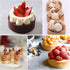 Tart Ring Molds, Hsxxf 8pcs Round Shape Cake Molds for Baking Mini Tart Rings