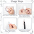 Jetec 60 Pieces Clear Adhesive Wall Hooks, Transparent Reusable Seamless Hooks for Hanging Small Sticky Acrylic Hangers