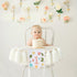 FESTELLAR 1st One Banner Embroidery First Birthday High Chair Butterfly Fairy Girl Highchair Banner Happy Party One