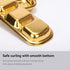 drizzle Sauce Dish, Stainless Steel Gold Condiment Dip Bowls for Soy, Tomato Sauce, Spices, Korean BBQ