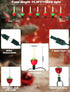 Hobbynors 15.5ft 15 Vintage Christmas Bubble Lights - Strand with Nostalgic Bubbling Candles, Warm White Glow & Green