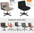 Armless Chair Slipcover - Waterproof Criss Cross Stretchable Cover for Mid Back Accent Chair (Black)
