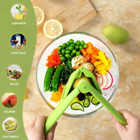 Effortless Manual Lemon Squeezer, Flat Lime Juicer, Hand Citrus Press, Space-Saving Design for Easy Juice Extraction