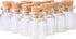 MaxMau 100 Count Small Glass Bottles with Corks, 5ml Tiny Vials Clear Mini Jars for Art Crafts Storage