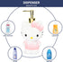 Hello Kitty Pink Resin Soap Dispenser - Stylish Pump for Lotion & Hand Sanitizer