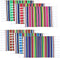 Mexican Serape Placemats - Set of 6 Handwoven Fringe Cotton Table Place Mats for Party Decor, 13 x 19 Inch