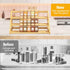 Banlilus Cabinet/Countertop Spice Rack - Bamboo Wood Spice Rack Organization