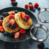 6pcs Double Rolled Stainless Steel 3.15inch English Muffin Rings for Cooking