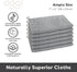 91% 6 7x9 Oggi Bambou Odor-Free Kitchen Washcloths - Natural Kitchen Dish Cloths, Bamboo-Derived Rayon Cellulose Fiber