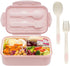 LOVINA Bento Boxes for Adults, 1100 ML Lunch Box for Kids with Spoon & Fork, BPA-Free