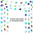 Patelai Glitter Star Garland Banner Decor, 130 Feet Holographic Iridescent Star Hanging Bunting for Parties