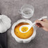 6 Pieces Premium White Porcelain Mini Ladles - 9 Inch Large Soup Spoons for Stews, Noodles, Chinese Dishes