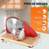 LockTide Manual Bread Slicer for Homemade Sourdough Bread, Hand Crank Bread Slicer With Scale Line, Suction Cup