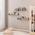 23.6 Inch Set 3, Fixwal Nursery Book Shelves for Kids Rooms, Floating Bookshelves for Wall of Baby Nursery Decor, Solid