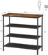4-Tier Closet, 9-12 3 ULBS035B01 VASAGLE Shoe Rack, Shoe Storage Organizer for Entryway and Holds Pairs of Shoes