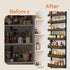 DreamPine 8-Tier 2 1 Over the Door Pantry Organizer, Door Spice Rack Organizer Pantry, Behind the Door Storage