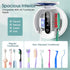 Upgraded UV Toothbrush Cleaner Holder, Toothbrush Holders Wall Mounted, Electric Toothbrush Holder for Bathroom, LED
