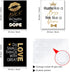 8 x 10 Inch Inspirational Wall D cor, Black Girls Bedroom Makeup Lash Lips Poster, Motivational Design Unframed