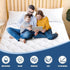 Full Size Quilted Waterproof Mattress Pad, Breathable Cooling Protector, 21 Inches Deep Pocket, Noiseless Cover