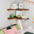 Cute Cloud Shelves, Wavy Floating Corner Shelf, Cloud Corner Wall Shelves with Brackets, Cute Wall Shelves for Nursery