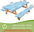 HobbLab Rv,72in,Light Picnic Table Cover with Bench Covers Portable Table Cloth Built-in Storage Pocket Fitted