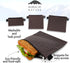 Nordic By Nature 4 Pack Reusable Sandwich Bags, Dishwasher Safe, BPA Free, Black Metal