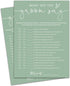 What Did the Groom Say Cards, Sea Green Bridal Shower Games, 30