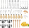Charcuterie Boards Accessories, Charcuterie Utensils Cheese Butter Spreader Knife Set, Small Serving Tongs, Forks and