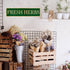 Funny Garden Signs Fresh Herbs Street Sign, 16x4 Inch Quality Metal Wall Decor for Home/Driveway/Bar