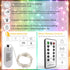 6 Pack 2PCS 6.5ft 20LED Fairy Lights Battery Operated with Timer Remote Multicolor Twinkle Lights Waterproof Silver