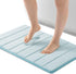 ROSMARUS Memory Foam Bath Mat 17' x 24', Water Absorbent Shower Mat, Ultra Soft Bathroom Rugs for Floor