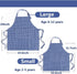 Set, 2 Kids Apron and Chef Hat Adjustable Cotton Child Aprons with Pockets Cute Girls Boys Kitchen Bib Aprons